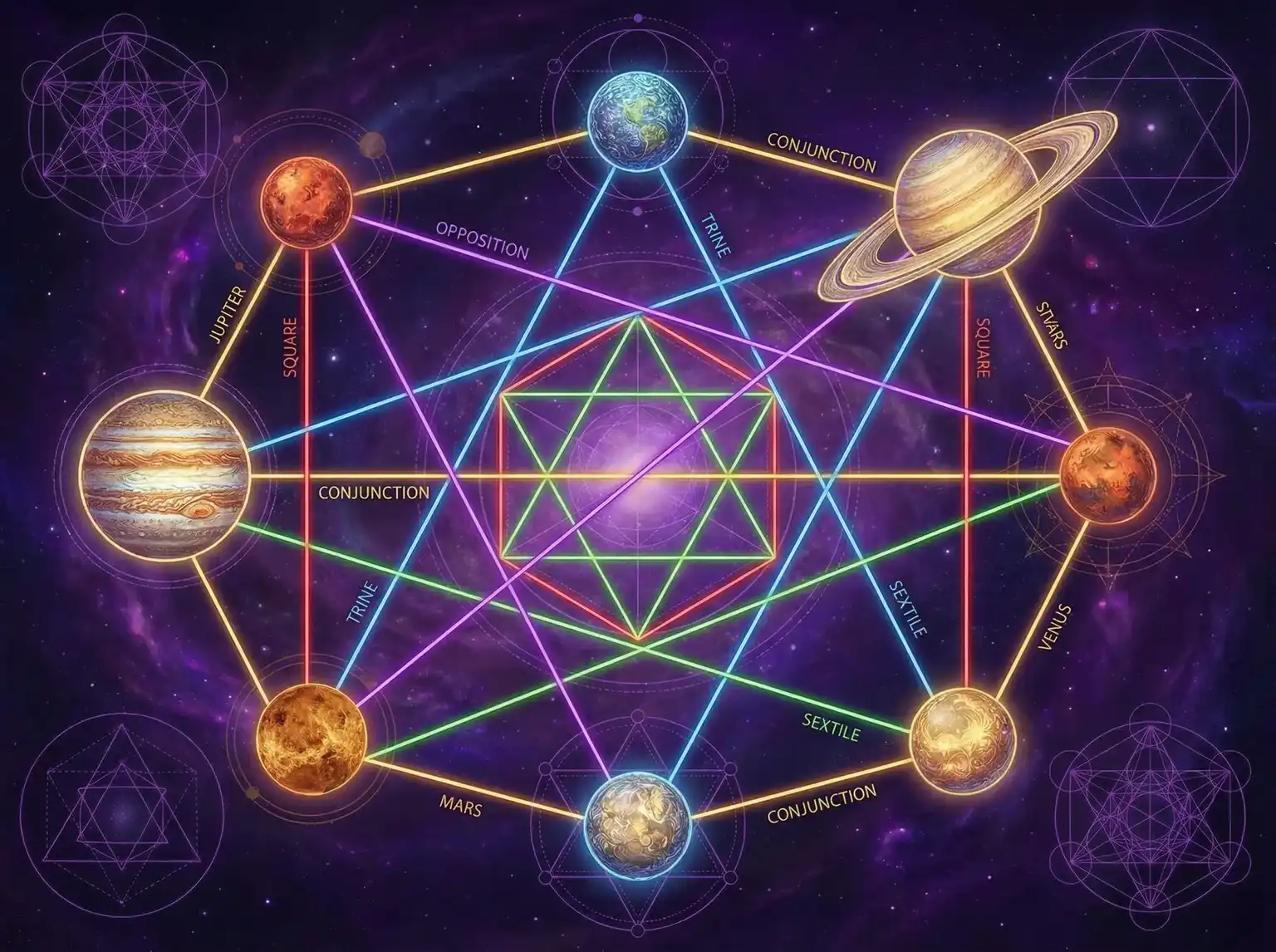 行星相位解读 - 达达兔 | 占星学进阶